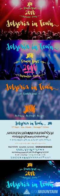 Jolgoria in Town -festive font