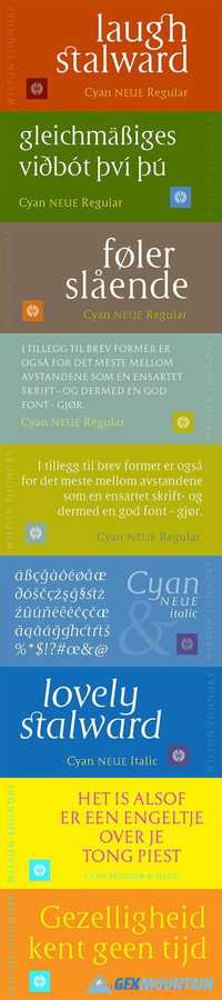 Cyan Neue Font Family