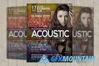 Acoustic Music Event Flyer / Poster 608641