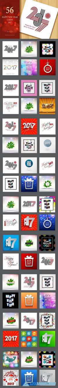 2017 Happy New Year Greeting Cards  912284 
