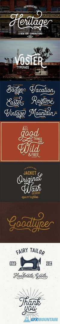 Heritage Font Combinations