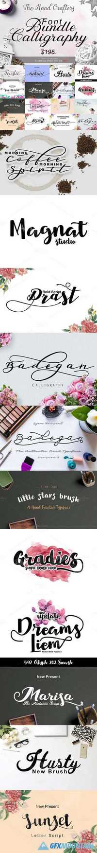 Font Bundle Calligraphy 924800