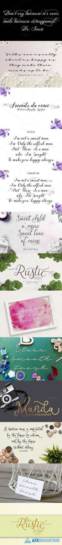 Font Bundle Calligraphy 924800