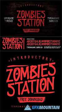 ZOMBIES STATION Font