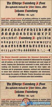 Gutenberg A Font