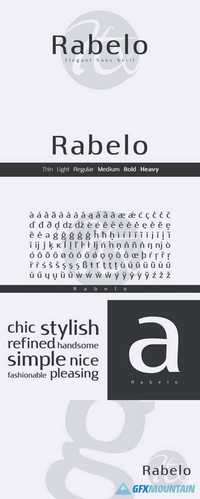 Rabelo - 6 fonts