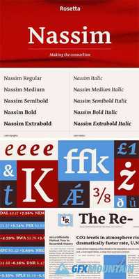 Nassim Font Family