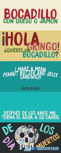 Bocadillo - Both fonts