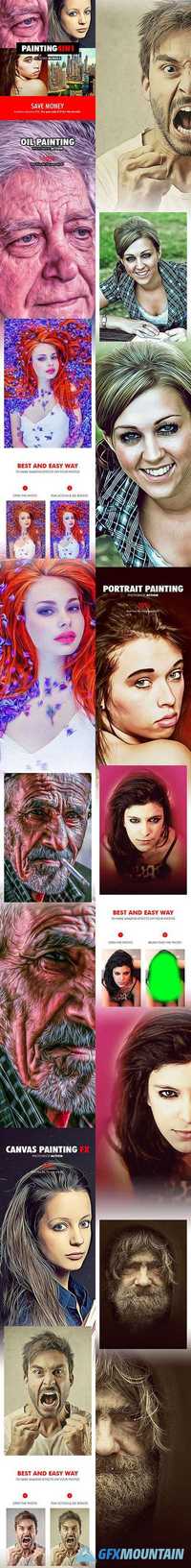 GraphicRiver - Painting - 4in1 Photoshop Actions Bundle V.1 - 18177924