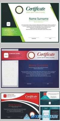 Tosca Certificate - Diploma Template Vector Design