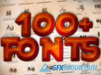 100+ Fonts