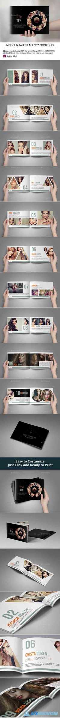 Model Agency Catalogs or Portfolio Template 9270297