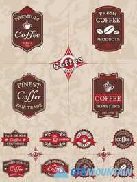 Coffee Labels Set