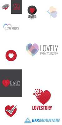 Love Heart Concept Logo Icon