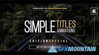 Videohive 45 Simple Titles (Edition Special) 17220020