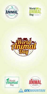 Vector illustration of World Animal Day