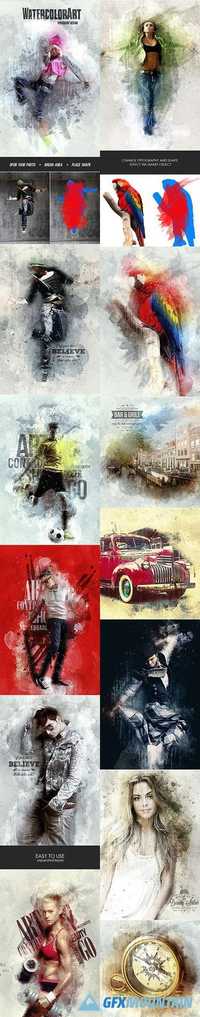 GraphicRiver - WatercolorArt - Photoshop Action 18309980