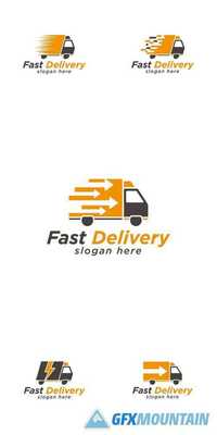 Truck Fast Delivery Logo Design