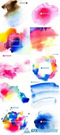 Vector Watercolor Painting Background
