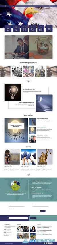 Ethics – Political HTML5 Landing Page