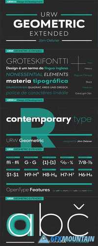 URW Geometric Extended Font Family