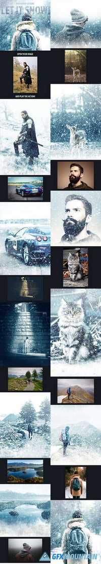 GraphicRiver - Let It Snow - Photoshop Action 18790823