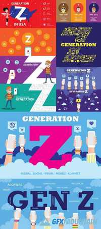 Generation Z Vector Illustration