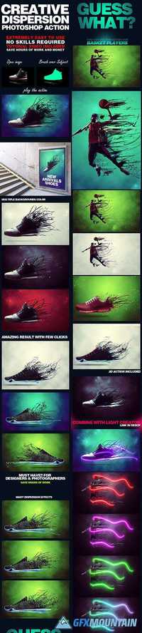 GraphicRiver - Creative Dispersion Photoshop Action 18634115