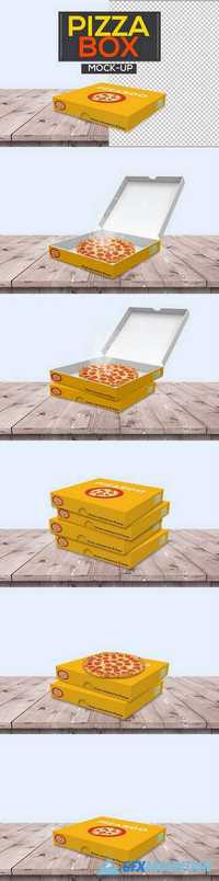 Pizza Box Packaging Mock-Ups - 1045134