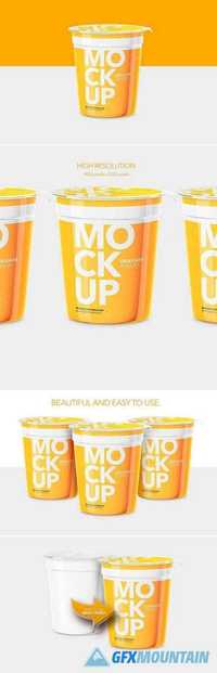 Yogurt Cup - High Angle - Mockup 1080065