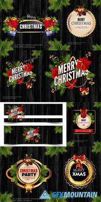 Merry Christmas and Happy New Year Design Template 2