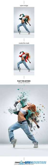 GraphicRiver - Gif Animated Shatter Photoshop Action 18381871