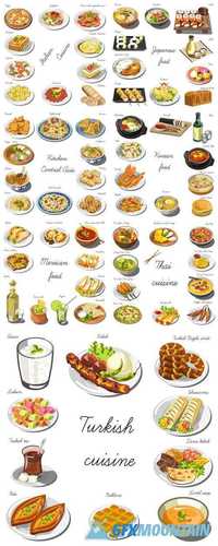 Collection of Food Dishes