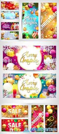 Christmas and Happy New Year Banner