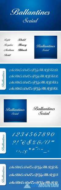 Ballantines Serial Font Family 