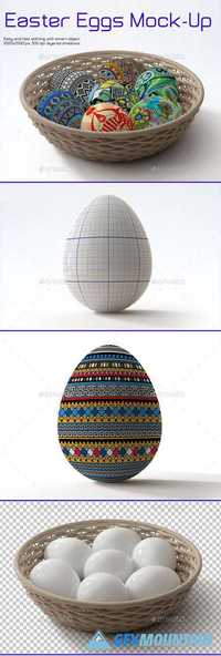 Easter Eggs Mock-up - 10861705