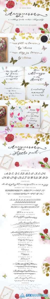 Anniversa – Wedding Font