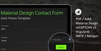 Ultimate Material PHP & AJAX Contact Form 7894