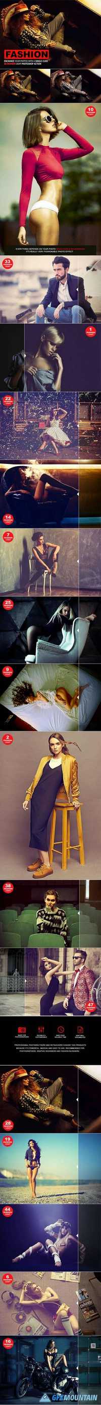 GraphicRiver - 50 Fashion Light Photoshop Action 19135530