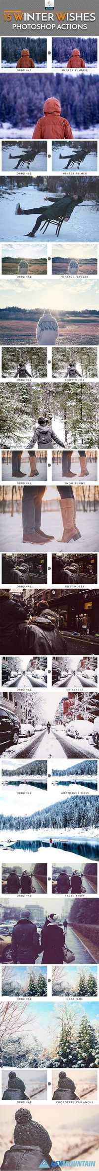 GraphicRiver - 15 Winter Wishes Photoshop Actions 19193002