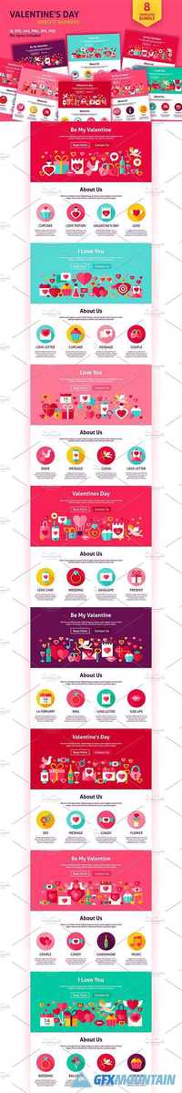 Valentine's Day Web Banners 1208923