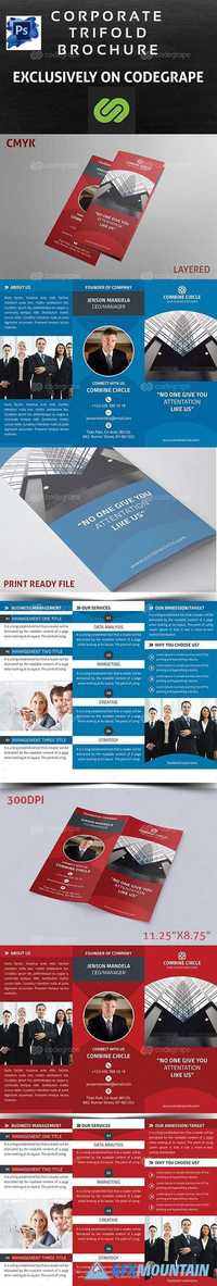 Corporate Tri-fold Brochure 11669