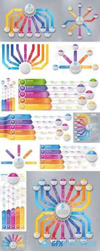 Arrows and Timeline Infographic Template