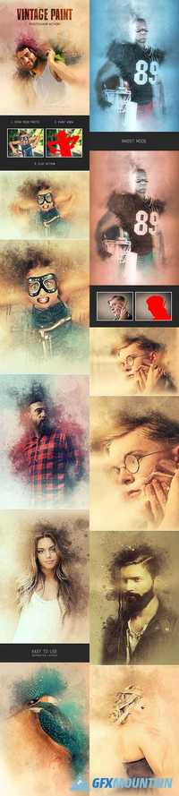 Vintage Paint - Photoshop Action 19224219