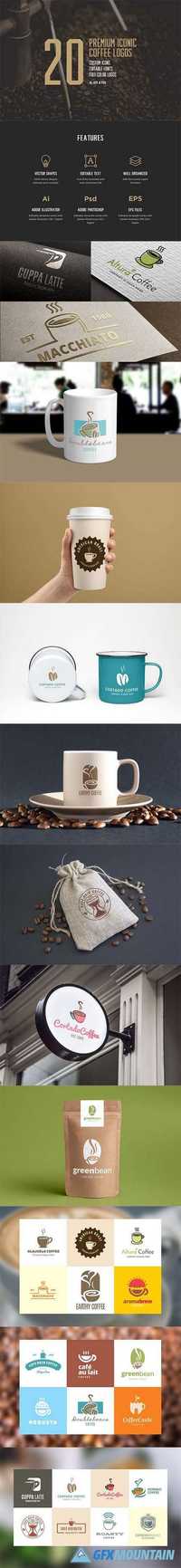 20 Premium Iconic Coffee Logos 1170733