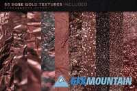 350 Gold & Metallic Textures Bundle 1227910