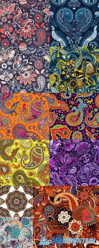 Colorful Paisley Seamless Pattern