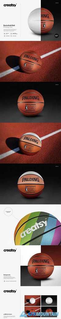 Basketball Ball Mockup Set 1270753