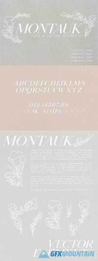 Montauk Serif + Bonus Vectors
