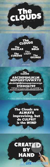 The Clouds Family Fonts